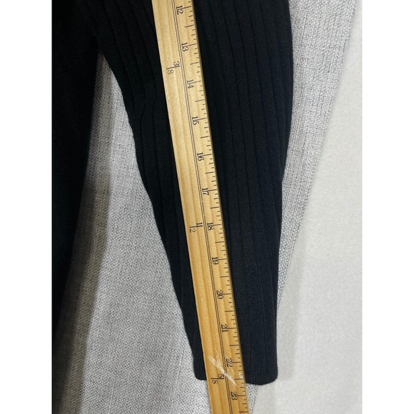 Mercer Street Studio Woman 1X Black Acrylic Sweater Faux Fur Collar Long Sleeve - Picture 7 of 11